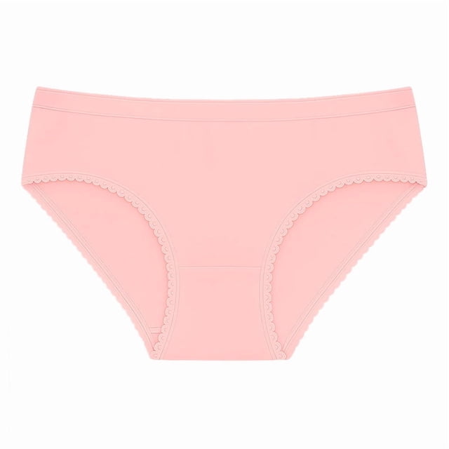 Panty Alta Marel para Mujer, Detalle de Encaje, Rosa Claro Talla EG