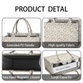 thumbnail image 4 of Large Capacity Tote Bag,White Christmas Star and Gift Pattern Handbag Fashion Luxury Tote Bag,15.7"x13"x 5.1" Inches,Laptop Compatible, 4 of 6