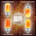 thumbnail image 2 of AIZHIWENG LED Flame Effect Fire Light Bulbs E26 Flickering Fire Atmosphere Decorative Lamps 2-Pack, 2 of 7