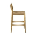 thumbnail image 4 of Erie Woven Paper Cord and Oak Wood Bar Stool, 4 of 6