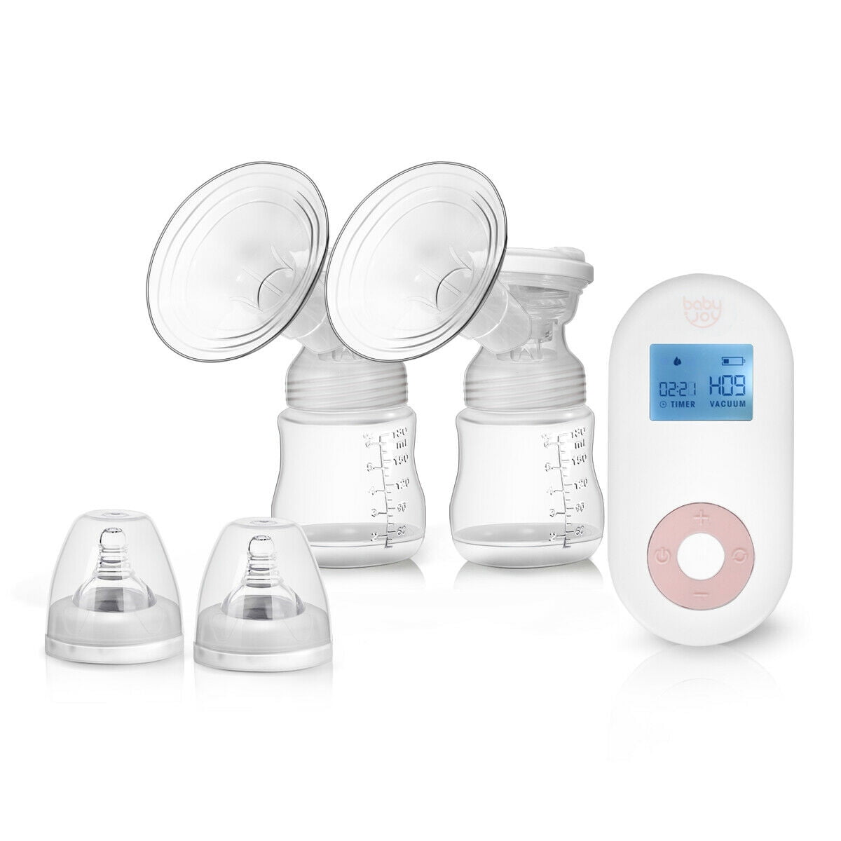 Electric Double Breastfeeding Pump with Expression & Massage Modes