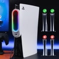 thumbnail image 4 of HZLucki PS5 Cooling Fan with 9 LED Light and Auto On/Off, Quiet PS5 Fan with Auto Adjustable Speed and USB3.0 Hubs, Efficient Cooling Accessories Compatible with Playstation 5 Disc/Digital Edition, 4 of 17