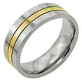 thumbnail image 2 of Titanium 14K Gold 7mm Mens Wedding Ring Band Size 13, 2 of 5