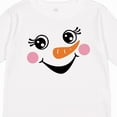 thumbnail image 4 of Inktastic Cute Snowman Girl Face Girls Long Sleeve Toddler T-Shirt, 4 of 5