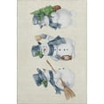 thumbnail image 2 of Addison Rugs Mayfield Premium Machine Washable Transitional Holiday Snowman Ivory Rectangle Rug, 5' x 7'6", 2 of 7