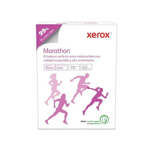 Paquete De Hoja Bond Carta Xerox Marathon 500 Hojas 1 Resma Xerox 500 hojas