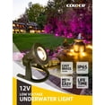 thumbnail image 2 of SQHQ Brass Underwater Lights(Bronze) with LED MR16 Bulb 12V Low Voltage Fountain Lights IP68 Waterproof Copper Outdoor Landscape Lighting for Swimming Pool Ponds or Outside Water as Spotlight, 2 of 5