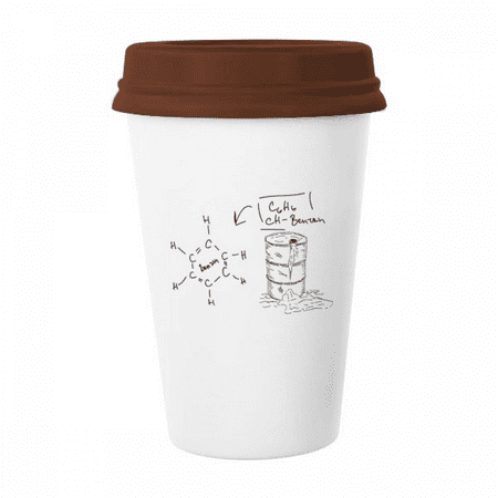 

Chestry Kowledge Benzene Checal Mug Coffee Drinking Glass Pottery Cerac Cup Lid