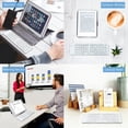 thumbnail image 3 of Teclado inalámbrico Bluetooth compatible con Samsung Galaxy Tab S5e. Soporte/soporte para teléfono incorporado. ¡Teclado de tamaño completo, recargable, plegable y ultradelgado!, 3 of 5