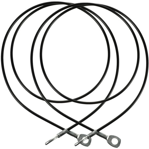 Supvox 2Set PU Replacement Cable for Cable Machine Fitness Equipment Accessory Black