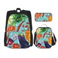thumbnail image 1 of Easygdp Vegetable Mochila para Niños y Niñas con Set de Caja de Almuerzo y Estuche para Lápices 3 en 1, Mochila Escolar Estampada para Adolescentes, 1 of 7