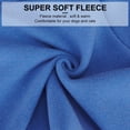 thumbnail image 2 of Chaleco de forro polar para perros y gatos, suéter suave y cálido, sudadera con capucha para perros, ropa de invierno para perros pequeños y medianos, caniche, chihuahua, bulldog, sphynx y gato (azul), 2 of 5