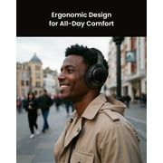 wegear ANC Wireless Bluetooth Over-Ear Headphones,5-Mic,60H Playtime, Active Noise Cancellation,Black