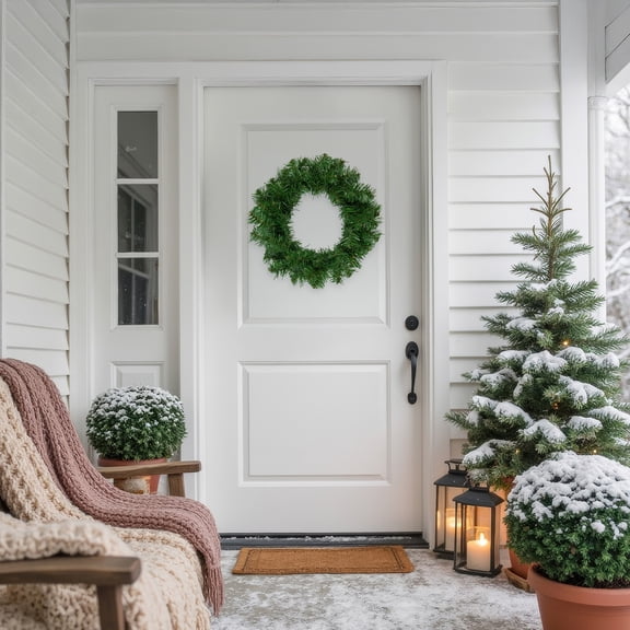 Northlight Deluxe Dorchester Full Pine Artificial Christmas Wreath, 24-Inch, Unlit