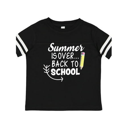 

Inktastic Summer is Over Back to School with Pencil Gift Toddler Boy or Toddler Girl T-Shirt