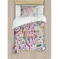 thumbnail image 3 of Ambesonne 70s Party Decorations Duvet Cover Set, 3 of 3