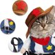 thumbnail image 3 of Disfraz de perro vaquero con sombrero, ropa para perros, disfraces de Halloween para gatos y perros pequeños, 3 of 6