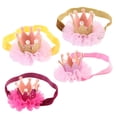 thumbnail image 2 of Baby Girl Lace Crown Hair Band Headwear Accesorios Para El Cabello Princess Diadema Elástica Para Diario Serendint BA001212-02, 2 of 2