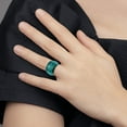 thumbnail image 6 of Edward Mirell Black Ti Anodized Teal Domed 16mm Band, 6 of 6