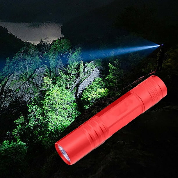 Lámpara LED portátil, Flashlight pequeño, iluminación potente, para camping, emergencias, hogar, luz ajustable, metal, USB recargable, para oficina