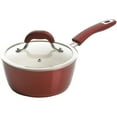 thumbnail image 5 of Kenmore Arlington 12 Piece Aluminum Non Stick Frying Pot & Pan Cookware Set, Red, 5 of 10