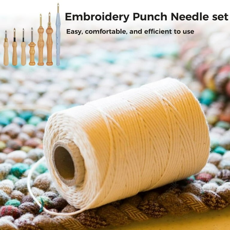  2 Pack Punch Needle, Wooden Embroidery Pen Punch Needle Set  Large Punch Needle with Needle Threader for DIY Craft Stitching : Arts,  Crafts & Sewing
