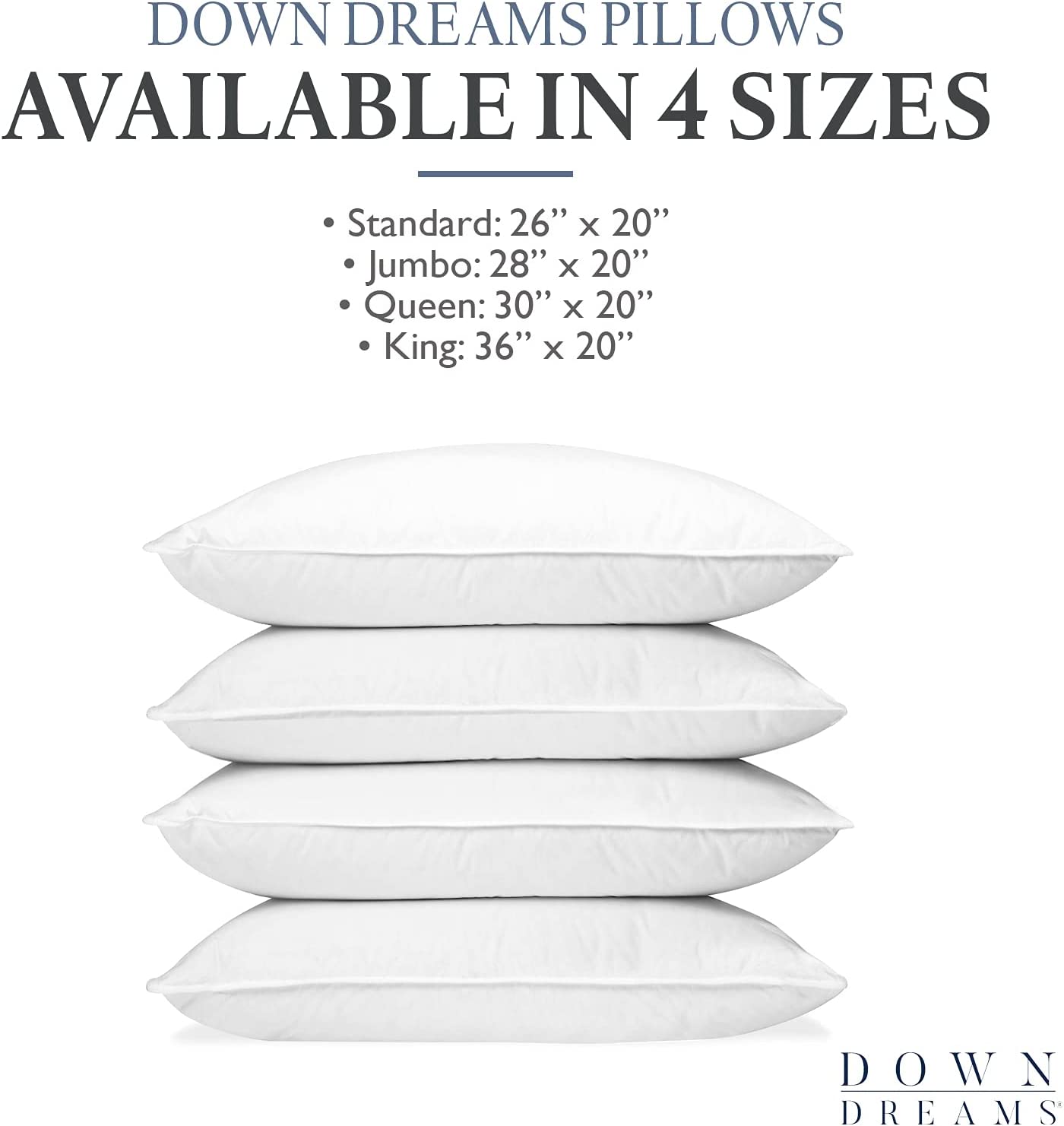 Down Dreams Classic Queen Pillow