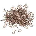 thumbnail image 1 of 200uds Pequeño Tornillo Ojo Pasadores Ganchos Mini Ojales Tornillos Roscados, 6,5x13x1,2mm Autorroscante Tornillo para Joyería Fabricación DIY Artesanía, Cobre Tono, 1 of 5
