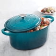thumbnail image 2 of Crock Pot Olla, Horno ovalado holandés, Verde azulado, 7-Quart, 1, 2 of 6