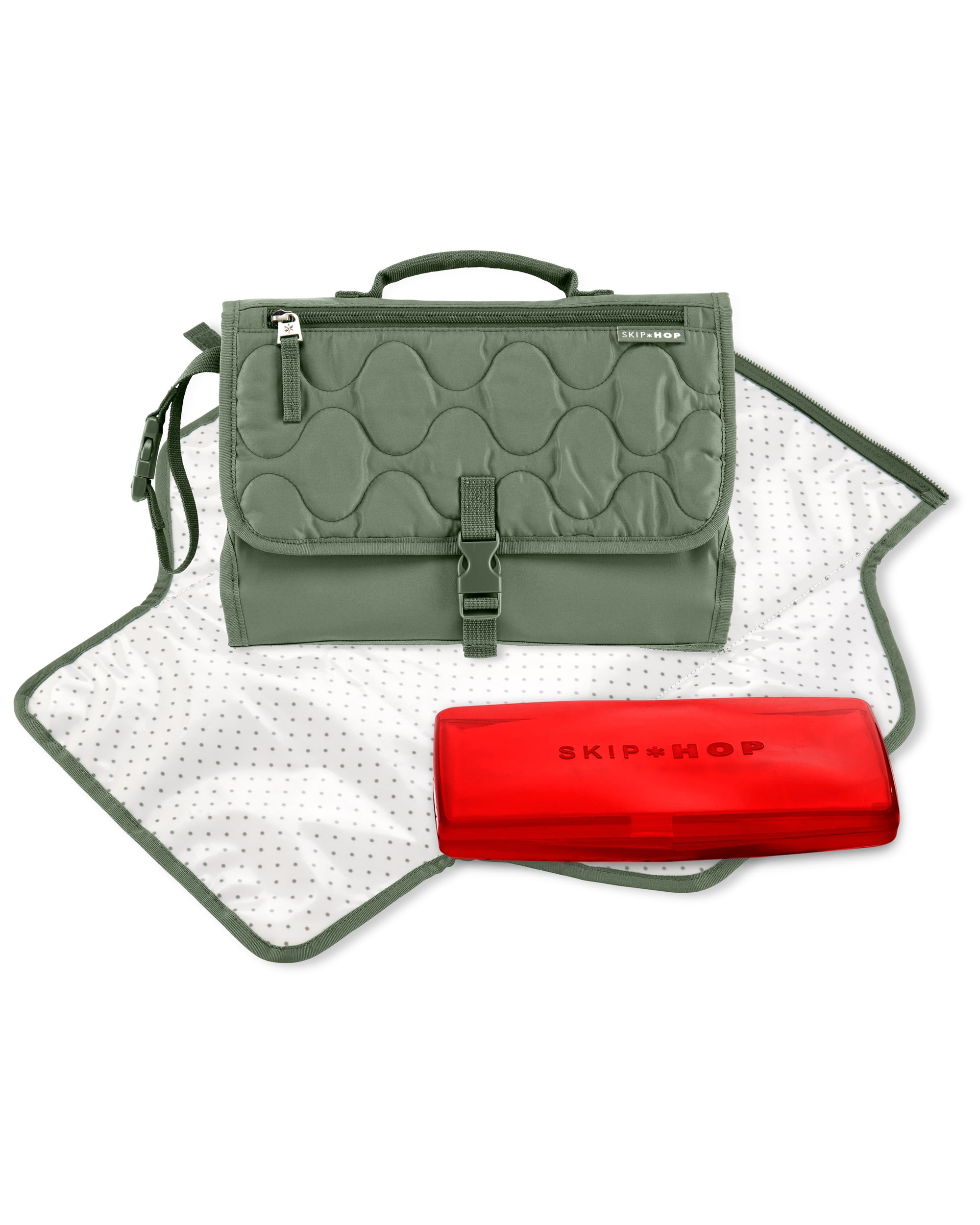 Skip Hop Pronto Signature Diaper Changing Pad Clutch in Dark Sage