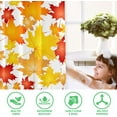 thumbnail image 2 of Fall Shower Curtain, Fall Maple Leaves Shower Curtains for Bathroom, Autumn Thanksgiving Day Harvest Decor Waterproof Fabric with Hooks 72x72 Inch, 2 of 6