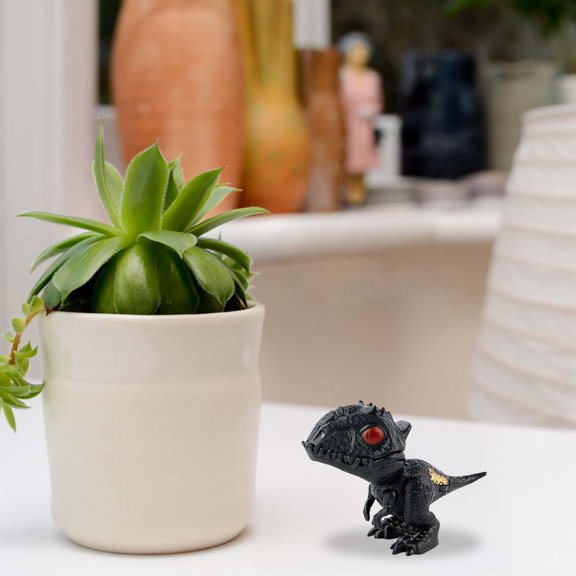 Finger Biting Dinosaur Toy Mini Articulated Dinosaur Figures With Bite Action And Movable Limbs Tail Novelty Prank Toy For Interactive Play(Black-As Shown)