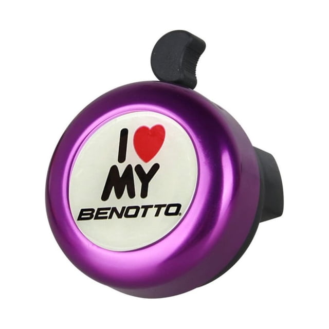 Timbre Bicicleta I LOVE MY BENOTTO Morado Ajuste Universal