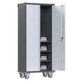 thumbnail image 7 of Supeer Metal Rolling Storage Cabinet with Multi Use Pegboard, Large Steel Utility Toolchest with Adjustable Shelves & Locking Doors - Garage Cabinets for Tool Storage,Assemble Required (Handle), 7 of 7