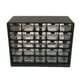 thumbnail image 1 of Cajonera transparente combinada de 25 piezas, caja de piezas negra desmontable, clasificación de hardware, 1 of 4