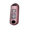thumbnail image 2 of Sidaley Llavero de fibra de carbono para coche, repuesto de Color sólido de TPU, Flexible, 1:1, a prueba de golpes, decorativo, a prueba de Automoción decorativa y accesorios Oro rosa 3 Clave, 2 of 6