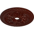thumbnail image 3 of Ekena Millwork 23 5/8"OD x 3"ID x 2"P Bordeaux Deluxe Ceiling Medallion (Fits Canopies up to 4"), Hand-Painted Brushed Mahogany, 3 of 6