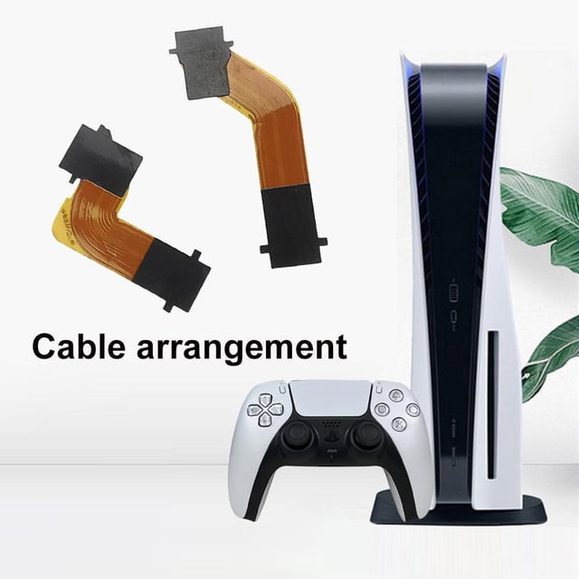Izquierda Derecha R1 R2 L1 L2 Motor Connect Ribbon Cable Manija Botón Tablero para PS5 Likrtyny Para estrenar