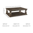 thumbnail image 6 of Signature Design by Ashley Johnelle Gray Coffee Table with Storage Shelf, Traditional Farmhouse Style, 6 of 6