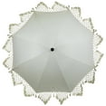 thumbnail image 5 of Northlight Outdoor Macrame Boho Beach Market Umbrella with Tilt - 6.5' - Cream, 5 of 9