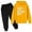 Z4Yellow, variant on lnmuld Two-Piece Boys Winter Outfits Casual Outfit Set Letter Print Hoodie Pullover with Long Sleeve Top and Pants Size:7-8 Years