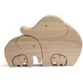 thumbnail image 1 of Madre e hijo de elefante de madera: la mejor madre del mundo, decoración de familia de elefantes, decoración de mesa, madre Adepaton WL-00913, 1 of 7