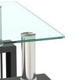 thumbnail image 5 of Modern Tempered Glass End Tables Set of 2, Square Coffee Table for Living Room, 5 of 12