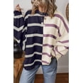 thumbnail image 1 of FOLUNSI Boost Your Wardrobe: Stylish Blue Stripe Oversized Sweater!, 1 of 8