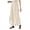 Beige, variant on Elegant Everyday Casual Pants Featuring Slit Hem Loose Fit High Waist Lightweight Breathable Trousers For Women