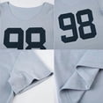 thumbnail image 5 of Women'S Oversized Off Shoulder Shirt Crewneck Number Graphic T Shirt Y2k Summer Going Out Tops Blue Round Neck L, 5 of 9