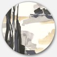 thumbnail image 1 of Designart 'Glam Dancing shape II' Art Mural Cercle en Métal, 1 of 3