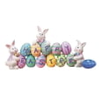 thumbnail image 3 of Estatua de huevo de de Pascua, figuritas de huevos de conejo de Pascua, artesanía, estatua decorativa de de Pascua para estantería Estilo C, 3 of 8