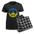 thumbnail image 5 of CafePress - Peace In Ukraine. Stand With Ukraine. Supp Pajamas - Women's Short Sleeve Print T-Shirt and Pants Dark Cotton Pajama Set, 5 of 7