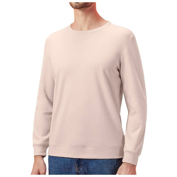 Men's Thermal Crew Neck Base Layer Shirt Warm Woolen Underwear Soft Comfortable Breathable Winter Top for Cold Weather Mens Casual Crew Neck Basic Tees